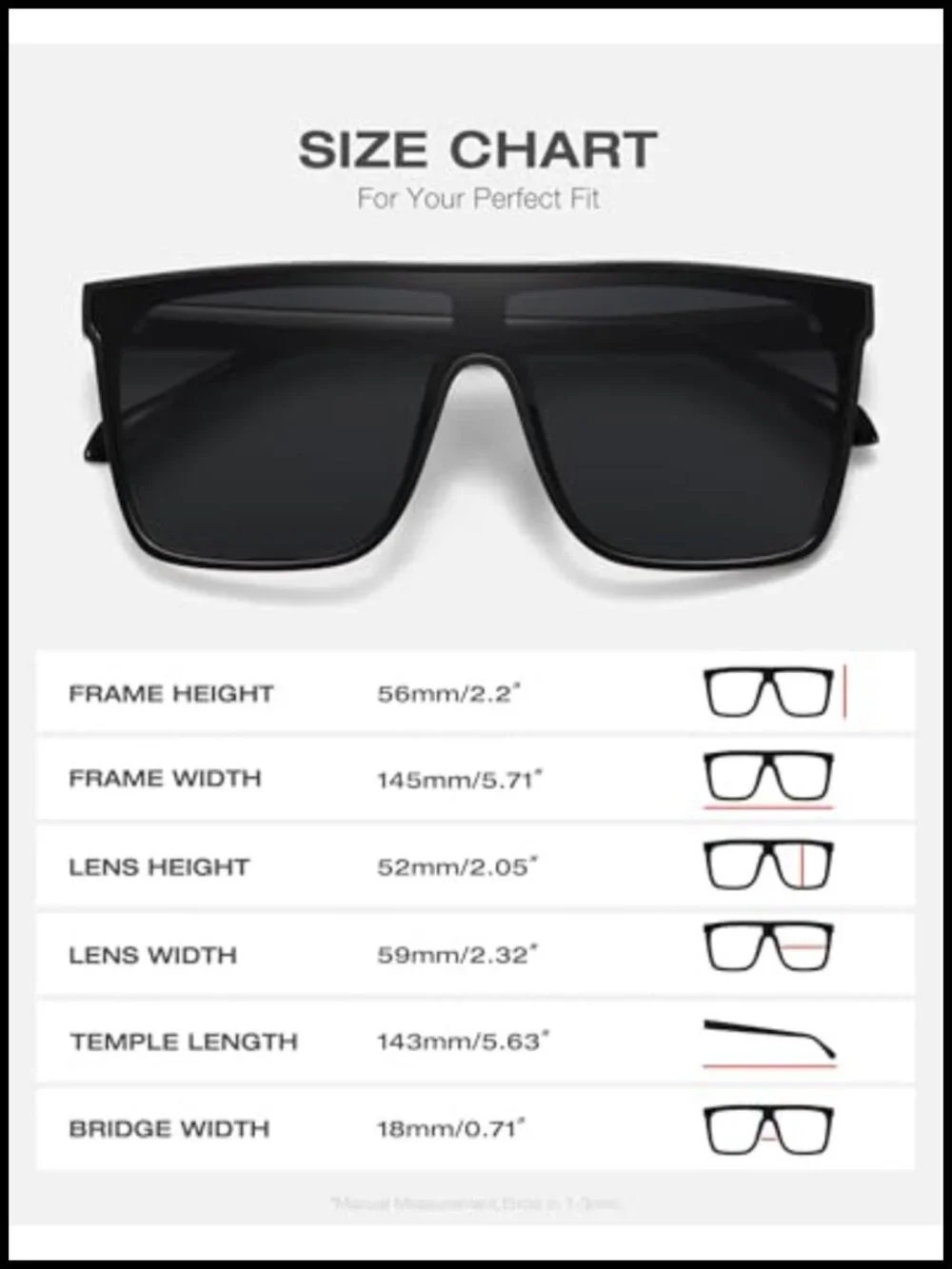 Square Oversized Sunglasses Retro Flat Top Shield UV Protection Once Piece Lens
